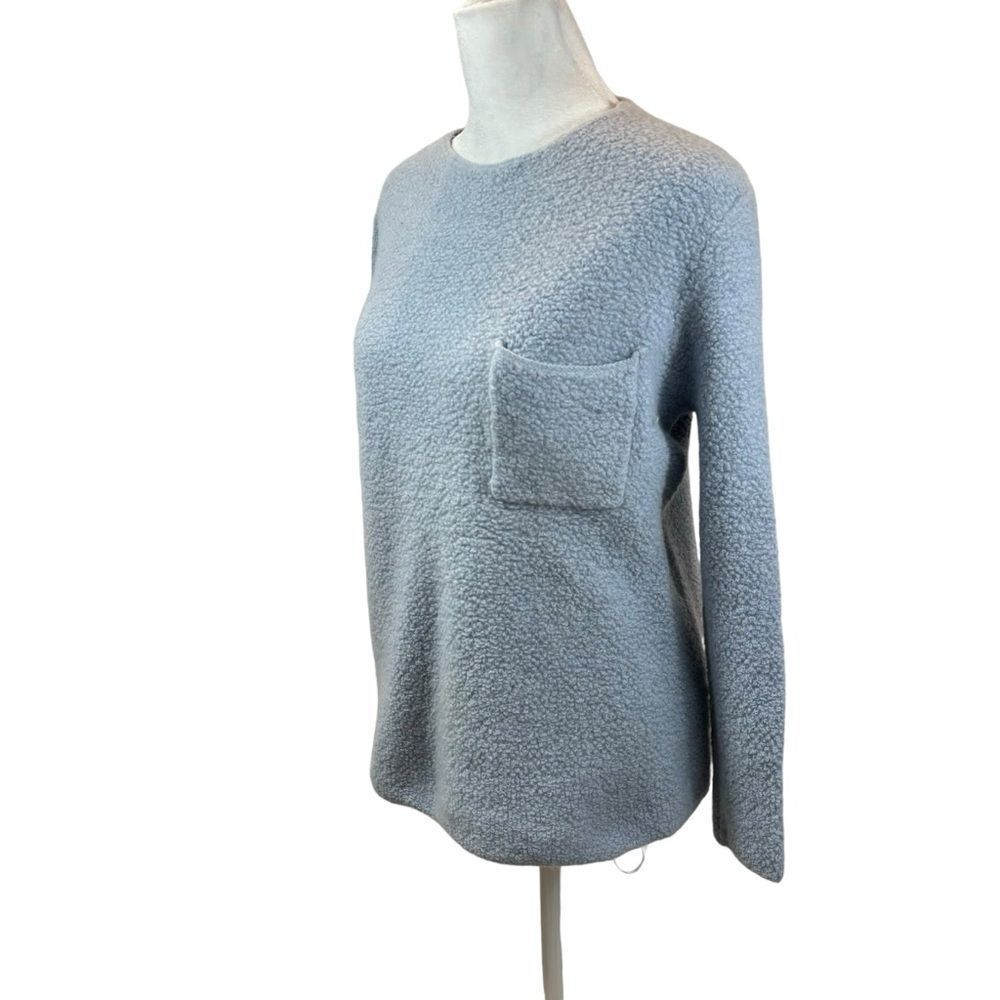Ladies Zoe Couture Cashmere‎ Blue Pocket Sweater Size Small